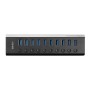 Docking station Lindy, interfete: USB-C la 6x USB-A/ 1x USB-C/1x RJ45/ 1x DisplayPort/1x HDMI/ 1x SD & 1x Micro SD/ 1x 3,5 mm/ 1